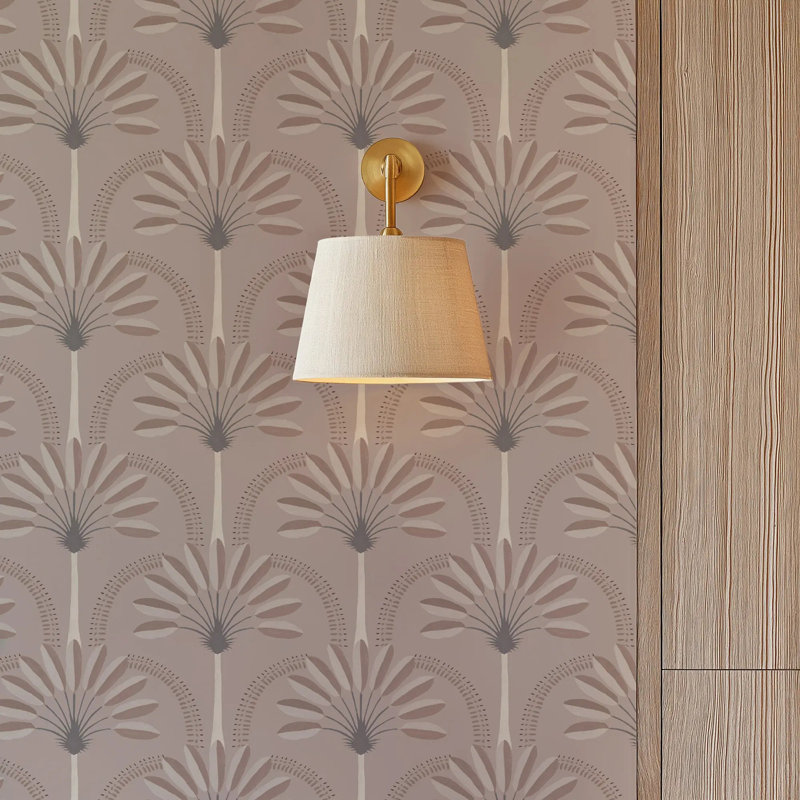 Palm Arches - Wallpaper, Clay, Premium Paper, Non-Pasted