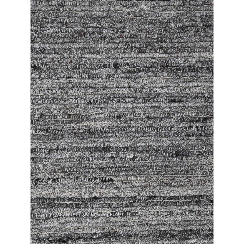 Tapis intérieur / extérieur gris argenté touffeté à la main Azman, Rectangle de 10 pi x 14 pi