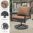 3 Pieces Patio Outdoor Furniture Set with 2-Tier Coffee Table-1138464650