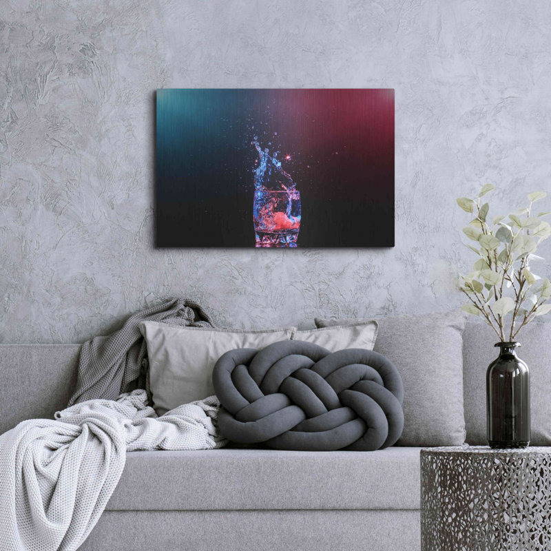 'Galaxy Splash' by Epic Portfolio, Metal Wall Art, 24" H x 36" W