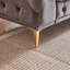 Causeuse moderne avec boutons capitonnés et 2 coussins-303810603