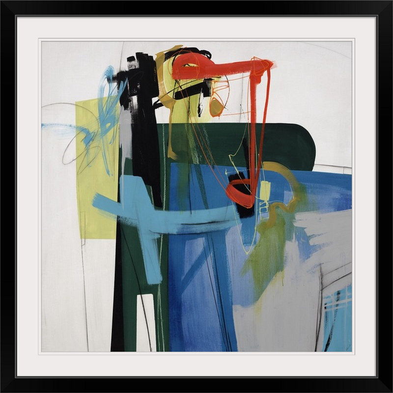 « ii » sydney edmunds,, reproduction d’art Be Tempted, H 24 po x l 24 po x P 1 po, Cadre noir
