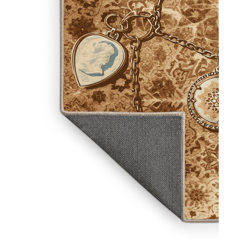 Tapis brun moelleux décontracté Boyd, 7 x 9