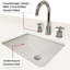 Meuble-lavabo simple bleu 48 po L 22 po x P 22 po, comptoir en quartz, 43 miroir et meuble-lavabo, blanc inclus-1251413880