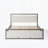 Platform Bed with Boucle fabric Headboard-1862561976