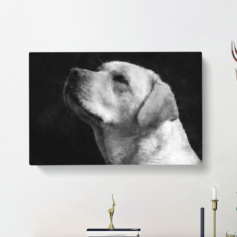 Labrador Dog - Wrapped Canvas, 35cm H x 50cm W x 3cm D