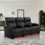 Fauteuil inclinable électrique pour fauteuil de jeu en cuir fleur avec plateau et porte-gobelet USB-1225989115