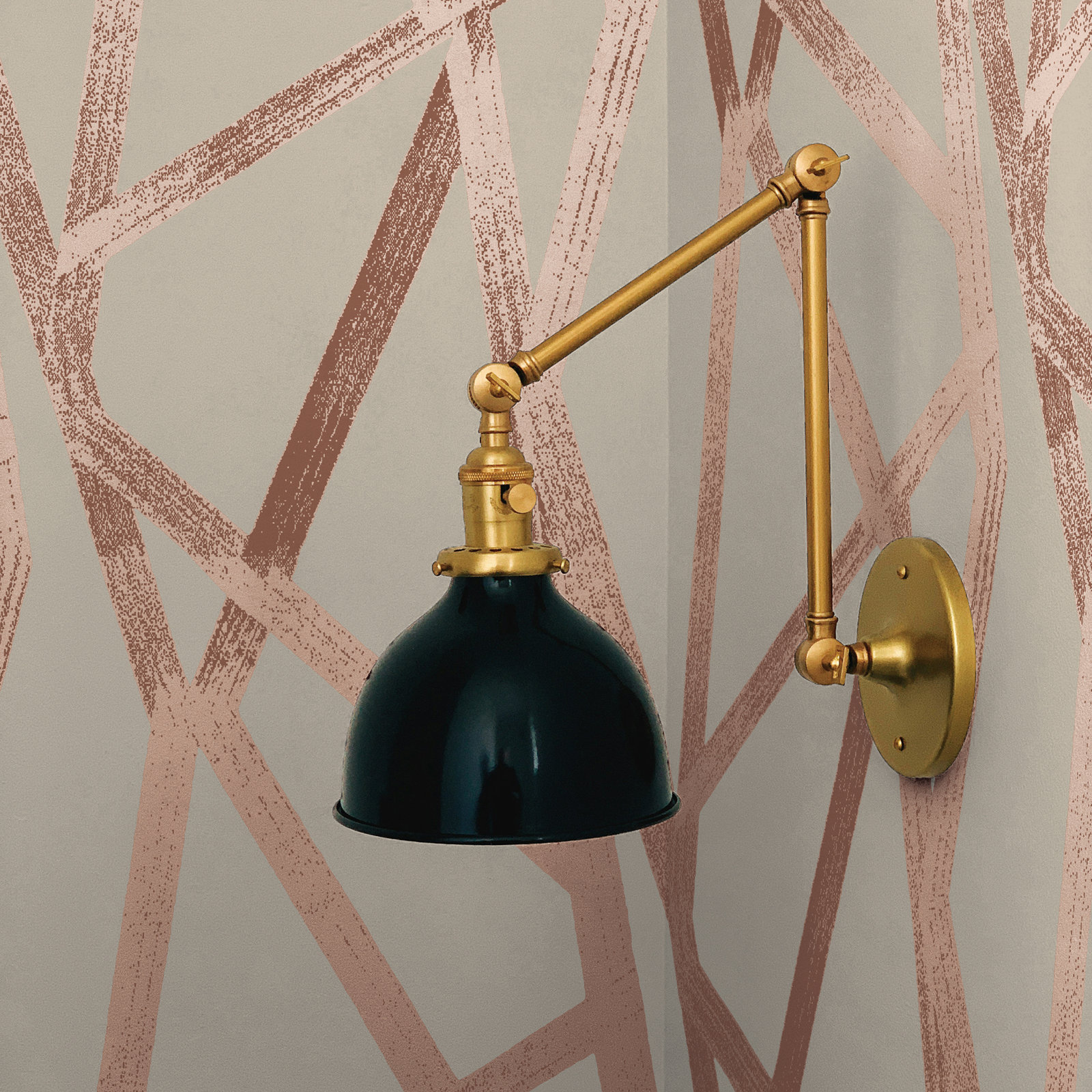 Huey Self-Adhesive Wallpaper Roll, Bronze 1, 33" L x 20.5" W