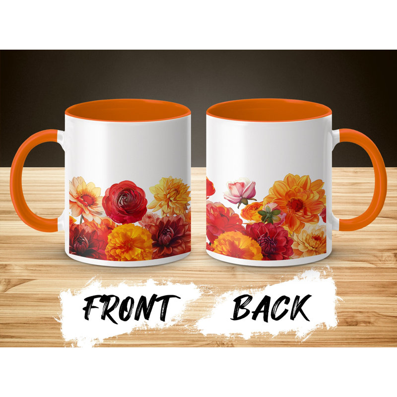 Ceramic Coffee Mug, Orange