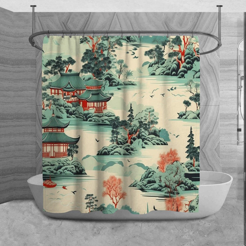 Rideau de douche Tamkia, H 84 po x l 70 po