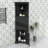 Triangular Corner Cabinet With Triple Drawers And Customizable Shelves-565974136