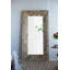 Miroir de plancher rectangulaire pleine longueur 39 po x 3,5 po x 75 po avec cadre en bois vieilli