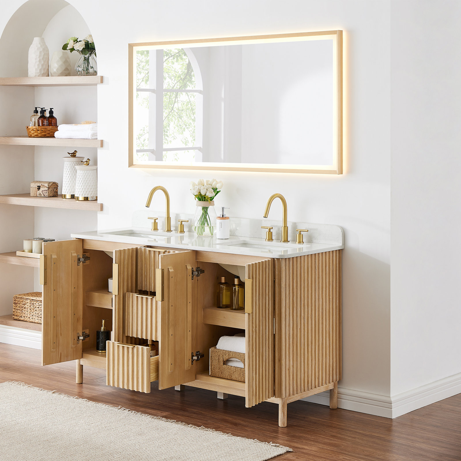 Siena 60" Double Bathroom Vanity