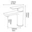 Robinet de salle de bain monotrou