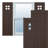 True Fit PVC San Antonio Mission Style Fixed Mount Shutters-64468765-64468753-64468798