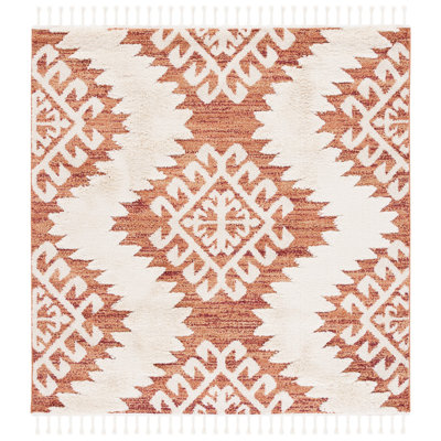 Demartino Southwestern Orange/Ivory Area Rug