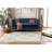 Rodgers Hand Woven Flat Weave Wool/Cotton Geometric Rug in Ivory/Gray-364812095