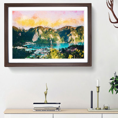 Phi Phi Islands in Thailand - Picture Frame Painting Print on MDF