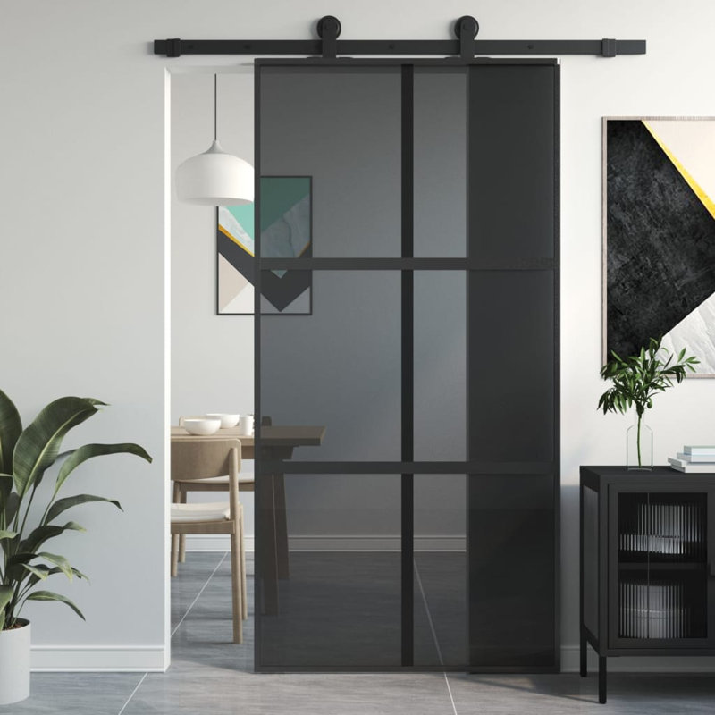Aeryana Glass Sliding Doors, 205cm H x 102.5cm W
