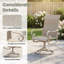 Ensemble repas pour 8 personnes avec chaises pivotantes 360 ° Textilene-2053484609