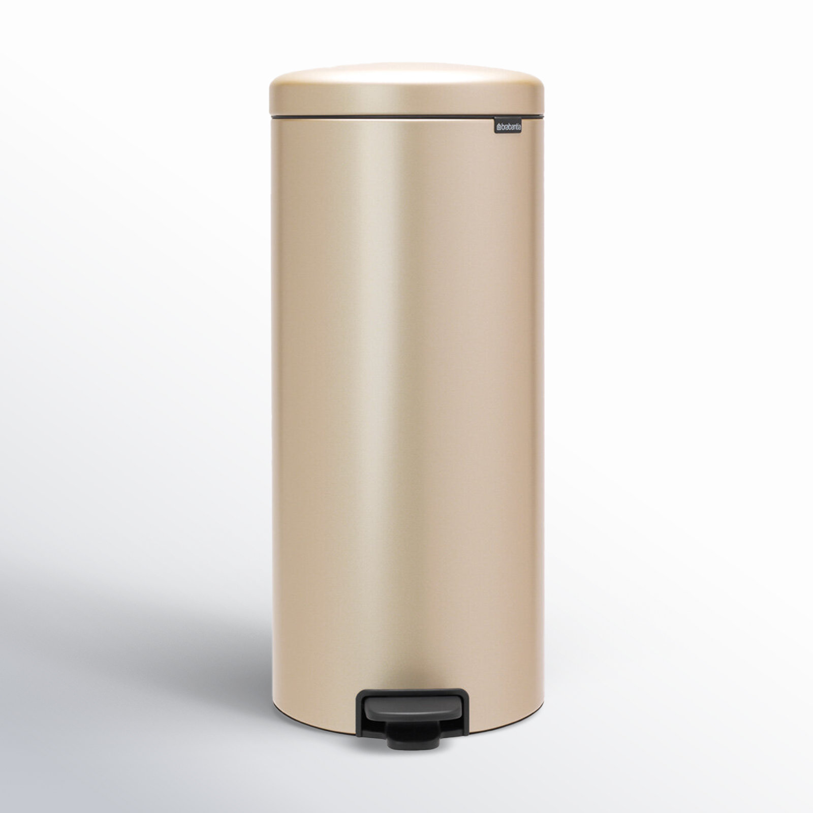 Brabantia Newicon 8gal Step-On Trash Can, Metallic Gold
