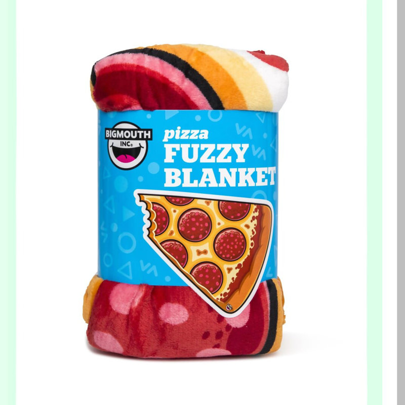 CozyCrust Pizza Slice Plush Throw Blanket