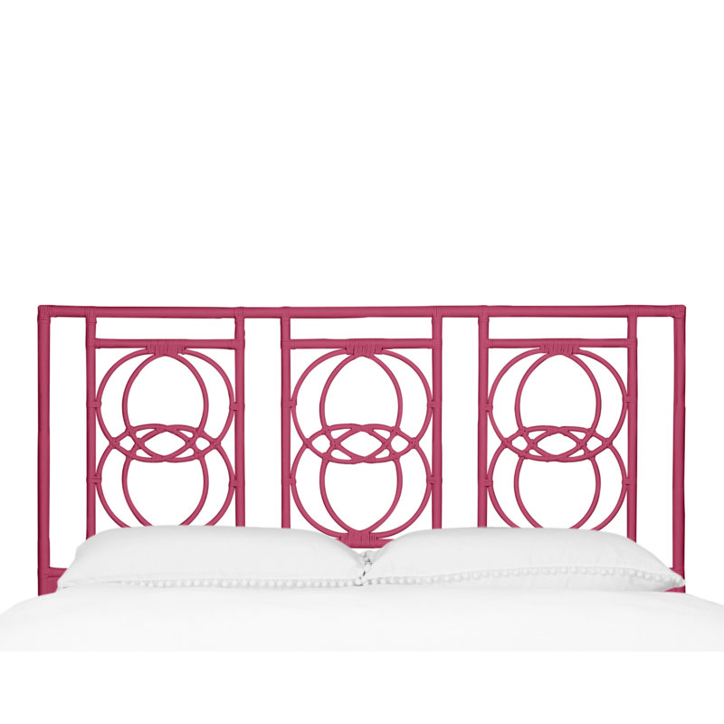 Emilia Open-Frame Headboard, King, Pink