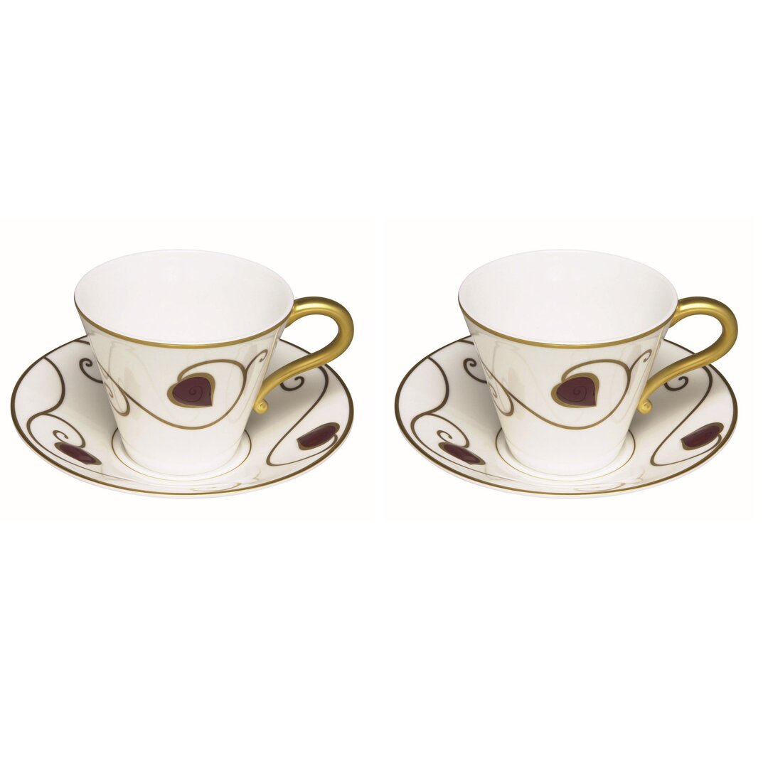 Teetasse & Untertasse Jewel aus Bone China