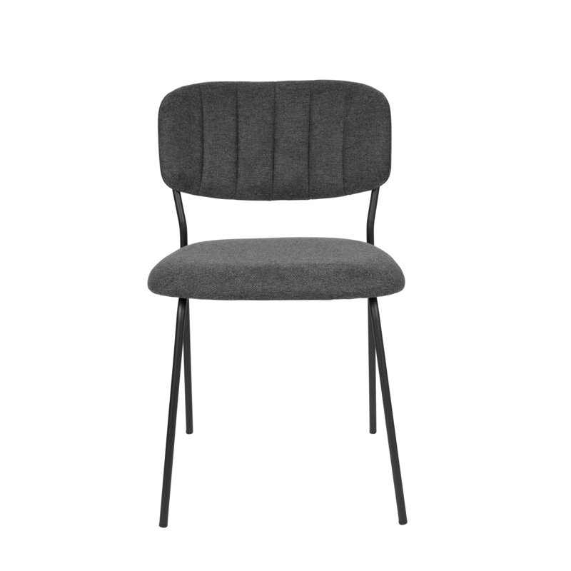 Chaises de salle à manger Jolien, Gris foncé
