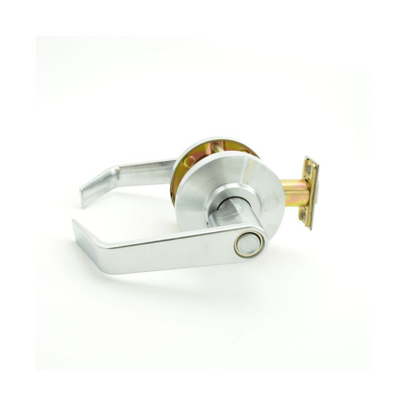 Levier de porte cylindrique sans embrayage, Chrome satiné