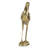 10X15.9X3.7" Standing Crane Figurine, Gold Finish