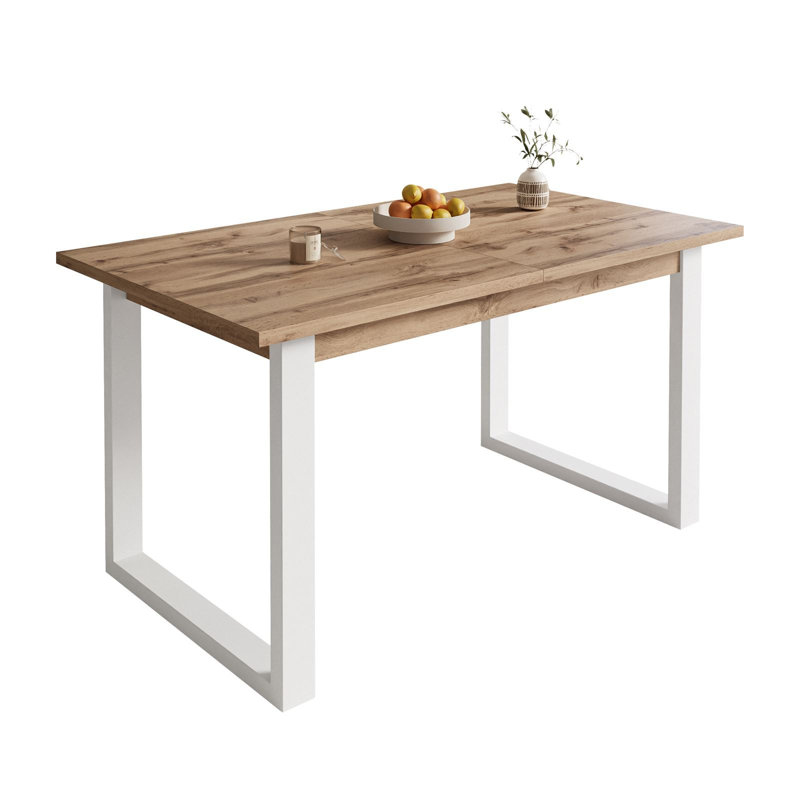 Manija 150cm Folding Table, Wotan Oak/White