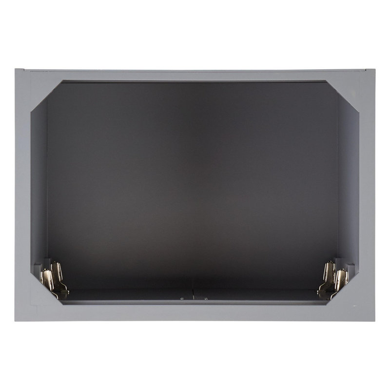 Quen 30" Freestanding Single Basin Vanity Set with Cabinet, Vanity Top, Gray, Single, Feathered White Quartz