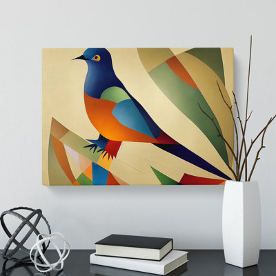 Dove Bird in Abstract Vol.1 - Wrapped Canvas Graphic Art