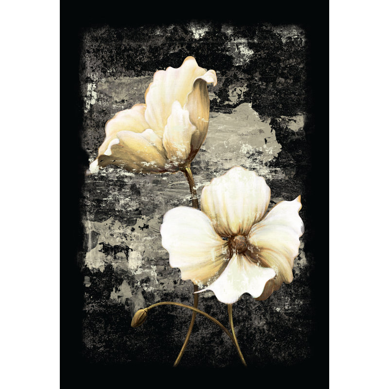 Flowers Canvas - Wrapped Canvas Painting, 91cm H x 61cm W