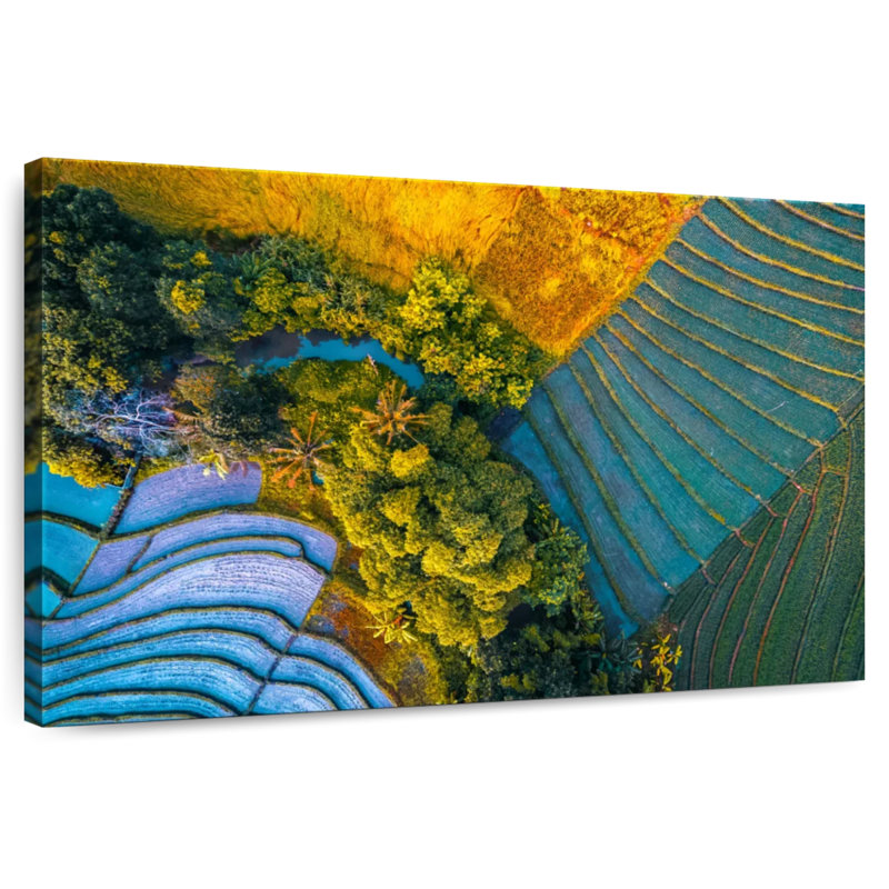 Rizières Alvord Bali, H 26 po x l 39 po