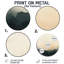 Silent Sky Gradient - paysages ronds, art mural en métal-1125456275