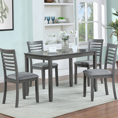 Table de salle à manger rectangulaire pour 4 personnes, table de salle à manger pour petits espaces