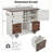 Farmhouse Kitchen Island With Drop Leaf-484075839