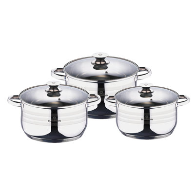 6 - Piece Stainless Steel Cookware Set