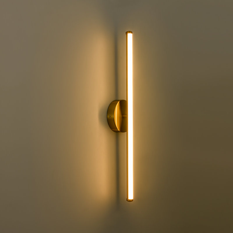 Éclairage pour meuble-lavabo à bande 1 lumière DEL à intensité variable, Or