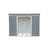 8 ft. W x 6 ft. D Metal Storage Shed