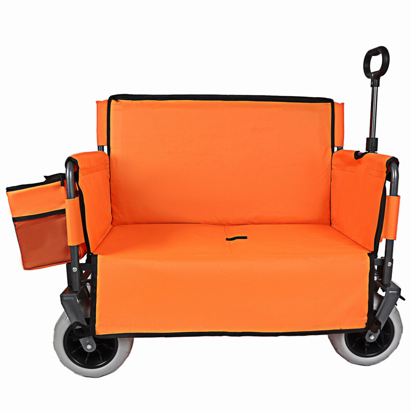 Chariot pliable avec banc Sea, Orange