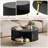 31.5" Modern Round Coffee Table With Hidden Storage: Flip-top Lid & Sliding Doors-992624406-992624396