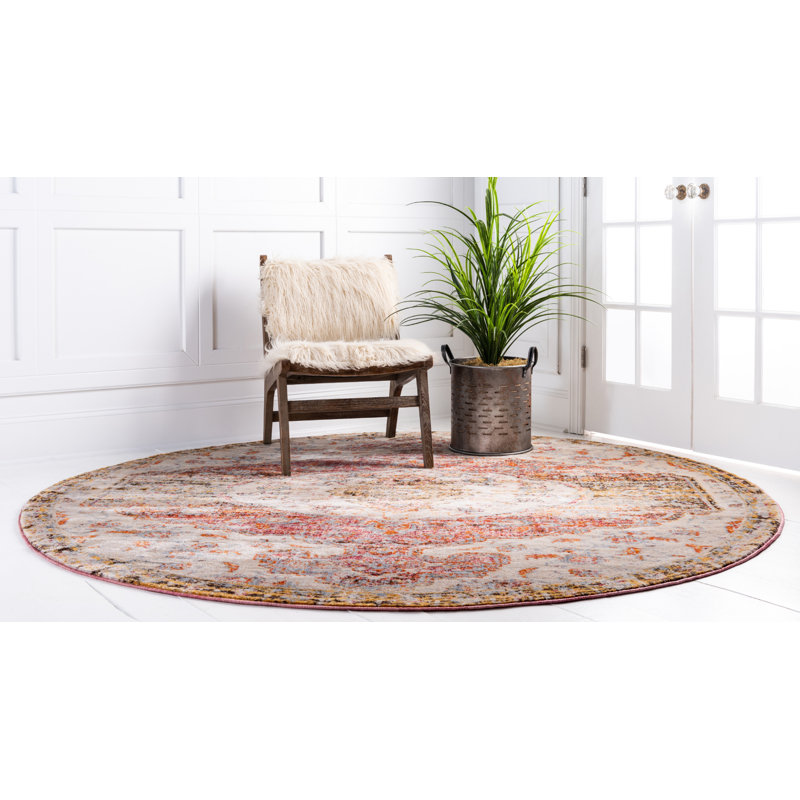 Polli Oriental Indoor Rug, Round 8'