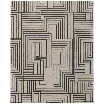 Gansett Modern Geometric, Tan/Brown Area Rug