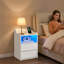 40cm W Manufactured Wood Bedside Table-1266382293