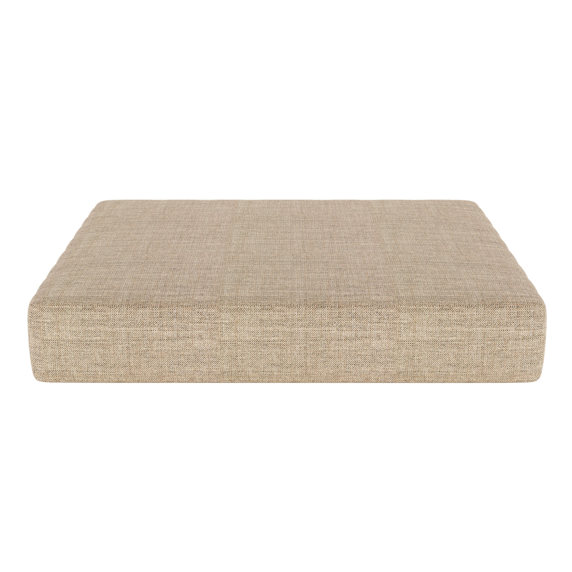 Sunbrella® Outdoor 3.5'' Ottoman Seat Cushion, Cast Ash Sunbrella® Plainweave