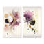 "Mouvement mauve profond", 2 pièces sur toile-278441611-278441610