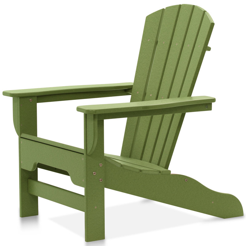 Chaise Adirondack en plastique / résine Willene, Lime